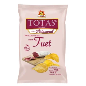 bolsa de patatas de sabor fuet