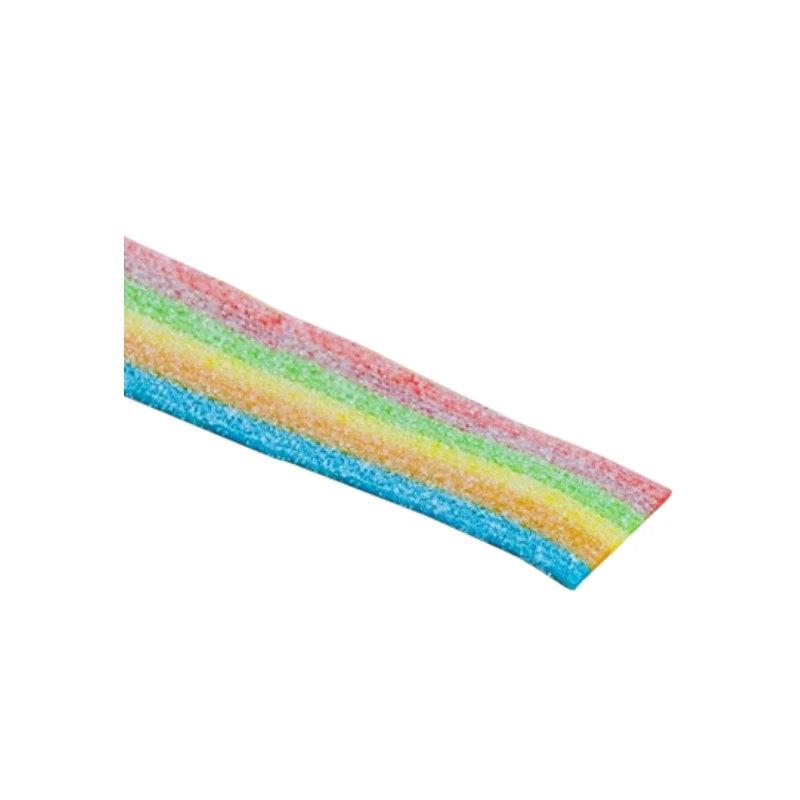 chucherías con forma de lengua con los colores del arco iris