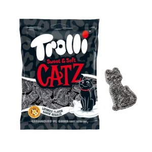 Mítico regaliz negro en forma de gato