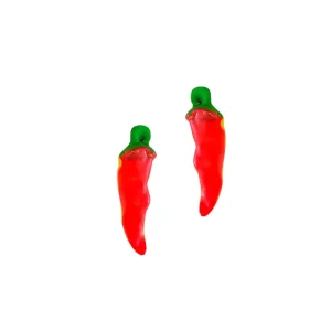 Chuche en forma de chile con un delicioso sabor a cereza y un toque picante