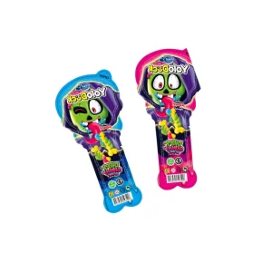 Envases individuales de gominolas interactivas Yolo Duck Dippy Gummy Bone con diseño de zombie, que incluyen un hueso de goma y gel líquido ácido