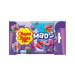 Bolsa de caramelos Chupa Chups Made de sabores frutales con textura blanda por dentro y crujiente por fuera